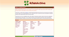 Desktop Screenshot of 4chanarchive.net